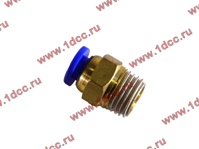 Фитинг (бронза, прямой, П конус 10) d-6 HOWO (ХОВО)  фото 1 Ставрополь