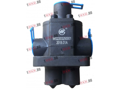 Клапан управления КПП (2 штока+3 отв. под трубки) H3 HOWO (ХОВО) WG2203250001 фото 1 Ставрополь